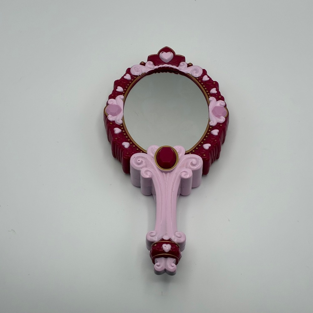 Disney Princess Toy Hand Mirror Pink Heart Gem Costume Prop Toy